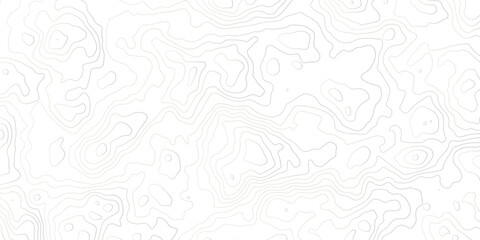 Abstract topographic map background with soft contour lines on a white surface. Minimal geographic elevation pattern ideal for modern design, mapping, landscape, and technology themes.