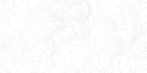 Abstract topographic map background with soft contour lines on a white surface. Minimal geographic elevation pattern ideal for modern design, mapping, landscape, and technology themes.
