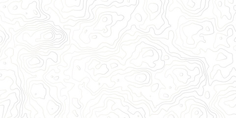 Abstract topographic map background with soft contour lines on a white surface. Minimal geographic elevation pattern ideal for modern design, mapping, landscape, and technology themes.