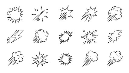 A set of black vector icons illustrating winter nature elements like snowflakes, leaves, and Christmas floral decorations for web design and art illustration