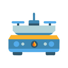 Modern blue and orange wax warmer home aromatherapy diffuser