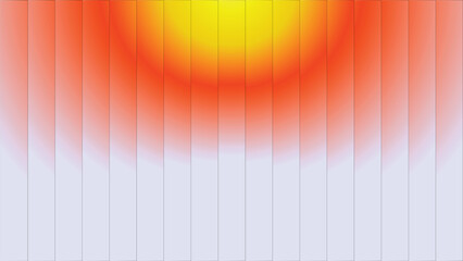 Abstract composition of sunburst gradient in orange yellow and blue for backgrounds or designs
