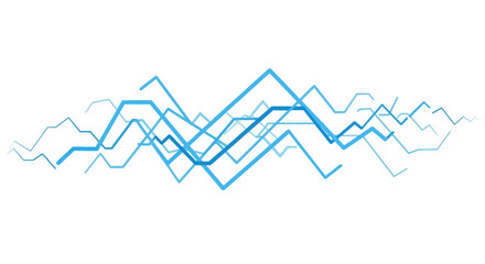 Naklejka premium Abstract blue lines forming a pattern.