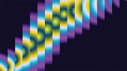 Abstract geometric composition of colorful gradients in vertical rectangular shapes