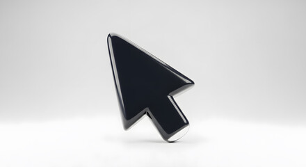 Sleek modern cursor icon symbolizing digital choice, selection, and online interaction