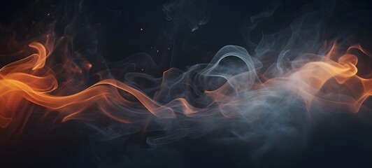 a light Aspidochelone , coming out of the smoke,generative AI