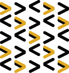 Abstract geometric pattern of colorful chevron shapes on a light background