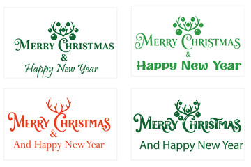 Merry Christmas day and Happy new year christmas holiday new year merry happy celebration winter greeting festive background decoration snow design vector card typography gift tree santa