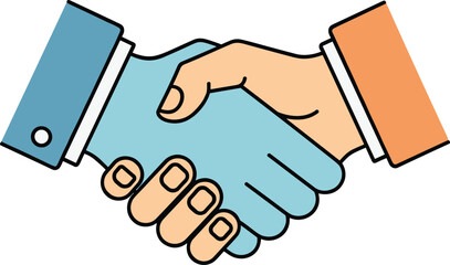 Naklejka premium Business handshake icon