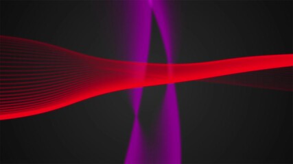 Dynamic red and purple light trails swirl and intersect creating an energetic, futuristic abstract motion background perfect for tech or entertainment visuals - Powered by Adobe