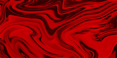 Paper with soft waves and black fabric liquid metallic art paint texture. Marble Red Alcohol Ink Wavy Liquid Texture. Abstract background or texture of rippled red silk fabric lines.