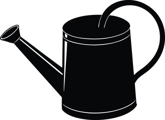 Garden watering pot vector graphic.