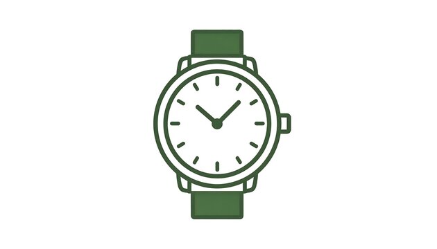 Elegant Wristwatch Illustration - A Timeless Accessory for Modern Lifestyles.
