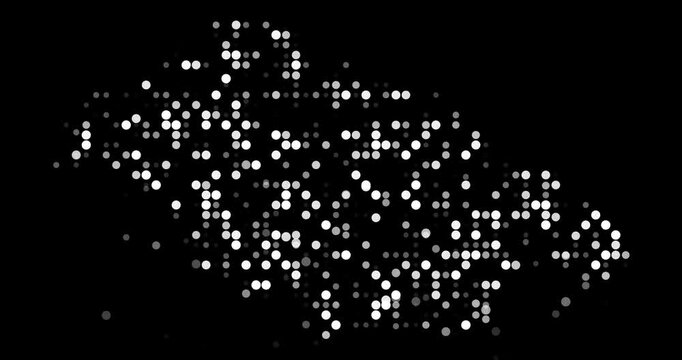 Dynamic Particle Map Formation Pitcairn Islands
