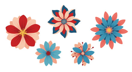 A vibrant collection of diverse floral designs arranged in a pleasing composition.