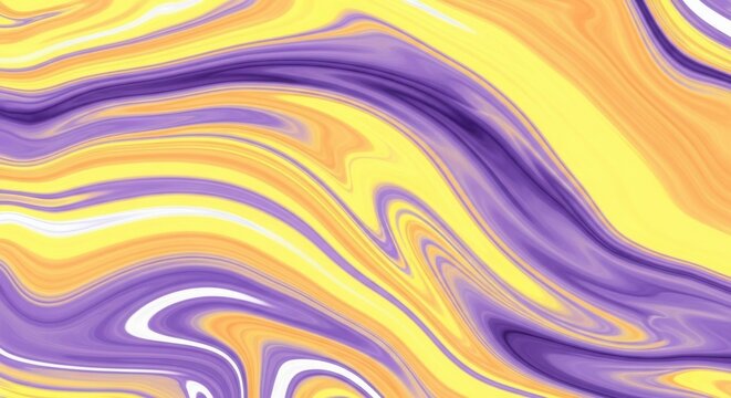Swirling abstract pattern of purple yellow and orange hues