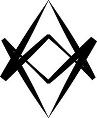 Triangle symbol design. Geometric shape