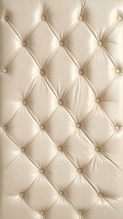 Obraz premium Elegant Cream Tufted Upholstery - A Luxurious Textured Background.