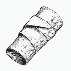 hand drawn bandage sketch