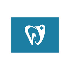 Creative and minimalist tooth logo design, Vector Illustration