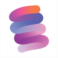 Abstract gradient shape for creative design