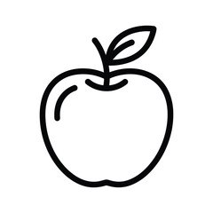 Illustration of a fresh apple, perfect for healthy eating and fruit designs