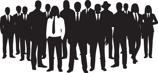 Diverse group of people in suits standing together human rights concept corporate professionals diversity equality unity