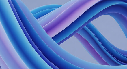 Blue and purple abstract flowing tubes background image