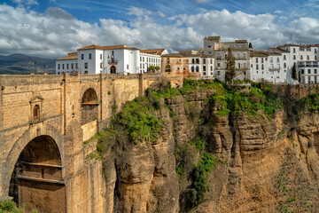Fototapeta premium Ronda, Spain. Historic town of Andalusia. Travel and tourism beautiful cities of Spain