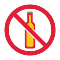 no alcohol vector art 