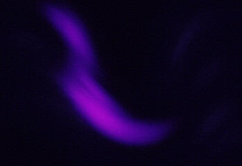 Curved purple aurora ribbon illuminated in a vast dark night sky filled with distant stars, evoking cosmic movement, ethereal light, and imaginative space scenery for creative work