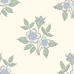 Damask modern seamless pattern element. Vintage classical old fashioned damask ornament, seamless texture for wallpapers, textile.