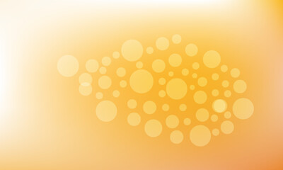 Abstract orange blur gradient background with bokeh light vector illustration