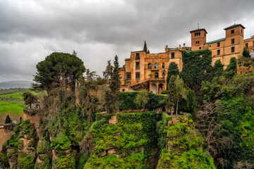 Obraz premium Ronda, Spain. Historic town of Andalusia. Travel and tourism beautiful cities of Spain