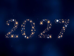  2027 festive, new year, card 