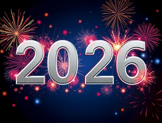  2026 festive, new year, card 