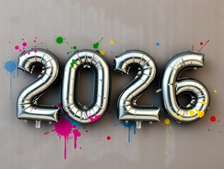  2026 festive, new year, card 