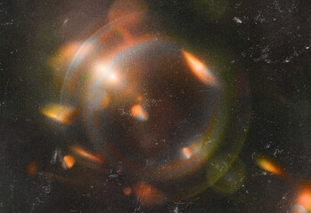 Mysterious cosmic ring amid a starry field with glowing lens flare and nebula halo in deep space, ideal for science education, astronomy content, and futuristic design concepts © DesignSells