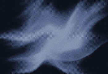 Abstract dark blue texture with dispersed light particles and grainy noise forming wave pattern across a shadowed surface, ideal for backgrounds, tech visuals, and creative design