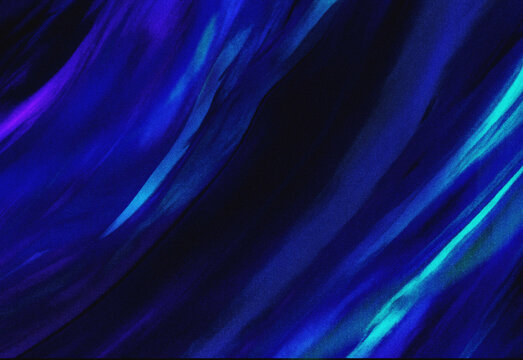 Abstract blue neon waves swirl across a dark canvas, creating a dynamic digital background with vibrant gradients, fluid motion, and futuristic energy for modern design projects.