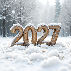  2027 festive, new year, card 