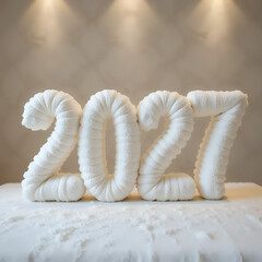  2027 festive, new year, card 