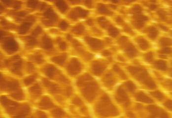 Close-up abstract texture of a molten amber surface with glowing ripple patterns and warm reflections, capturing radiant fluid light textures for backgrounds and digital art