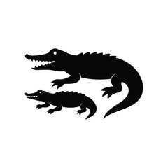 crocodile isolated on white background