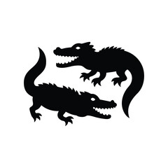 crocodile isolated on white background