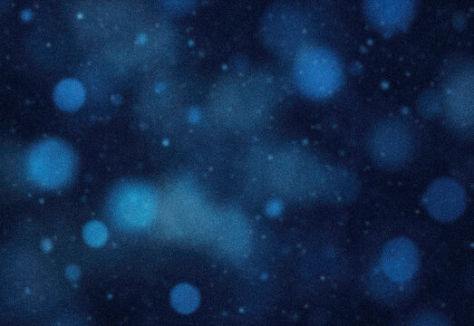 Blue cosmic bokeh background with soft glowing orbs and starry texture for modern digital design, presentations, websites, posters, and abstract graphic art projects and assets