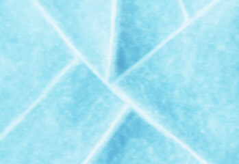 Close up of an abstract geometric blue texture with intersecting white lines forming diagonal and cross patterns, featuring soft gradient tones for modern design and projects