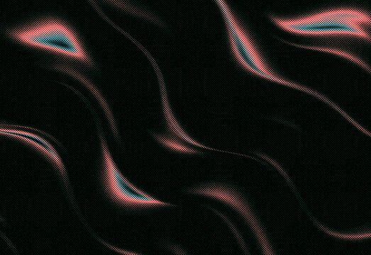 Abstract black textured background featuring flowing pink neon waves and subtle grain, creating a dynamic moody design suitable for futuristic branding and technology visuals