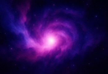Vivid purple and pink swirling nebula in deep space with a bright star, celestial dust cloud, serene cosmic phenomenon suitable for science, astronomy, and space art visuals