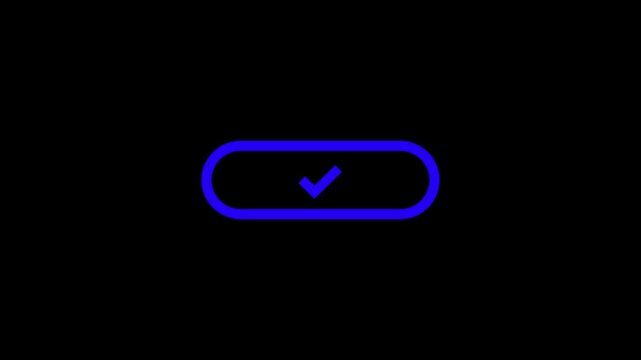 A vibrant blue oval button with the word upload in a stylized font on a solid black background